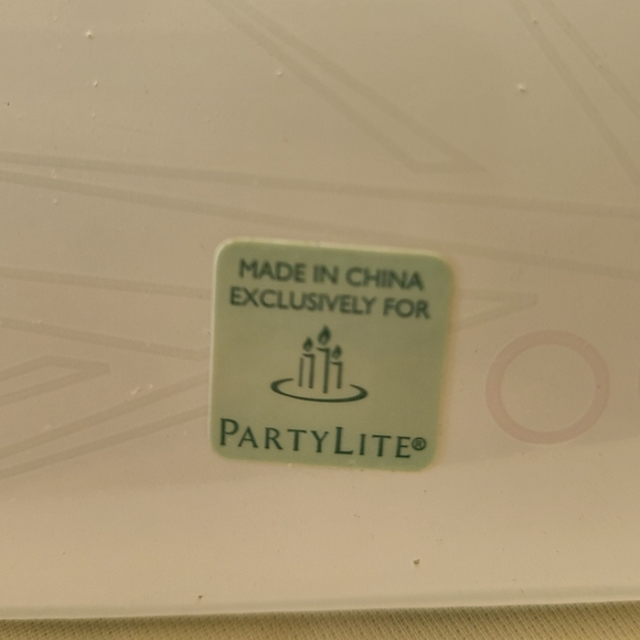 Partylite Merry Christmas Set Of Four Glass Plates Candle Trays (Set P90388) - Picture 11 of 11